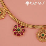 Antique Necklace Set with Earrings - 5419-26 