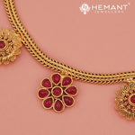 Antique Necklace Set with Earrings - 5419-26 