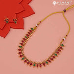 Antique Necklace Set with Earrings - 5421-25 