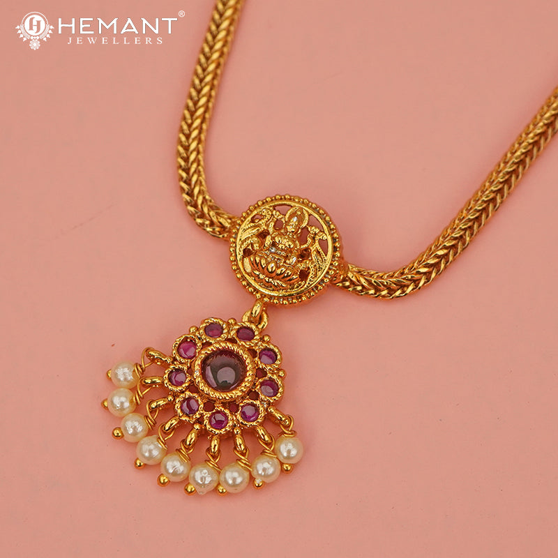 Antique Necklace Set with Earrings - 5431-32 