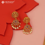 Antique Necklace Set with Earrings - 5431-32 