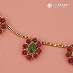 Antique Necklace Set with Earrings - 5433-36 