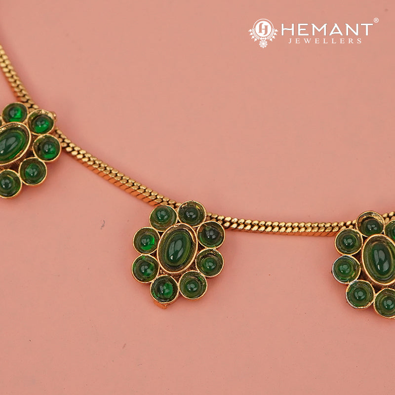 Antique Necklace Set with Earrings - 5433-36 