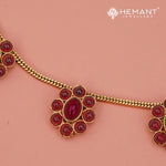 Antique Necklace Set with Earrings - 5433-36 