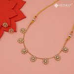 Antique Necklace Set with Earrings - 5433-36 