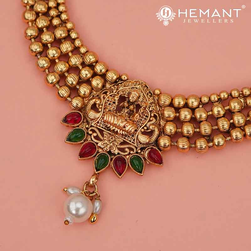 Antique Necklace Set with Earrings - 5442-45 