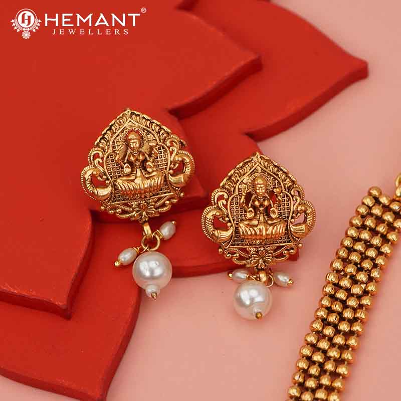 Antique Necklace Set with Earrings - 5442-45 