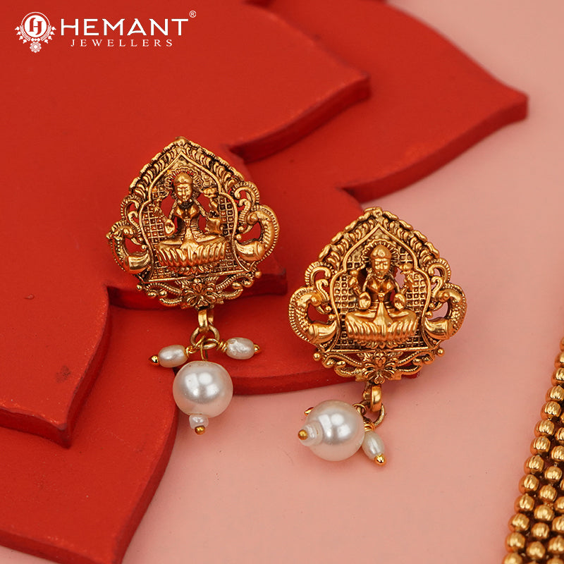 Antique Necklace Set with Earrings - 5442-45 