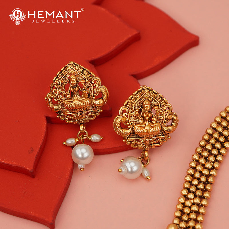 Antique Necklace Set with Earrings - 5442-45 