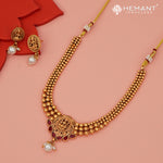 Antique Necklace Set with Earrings - 5446-48 