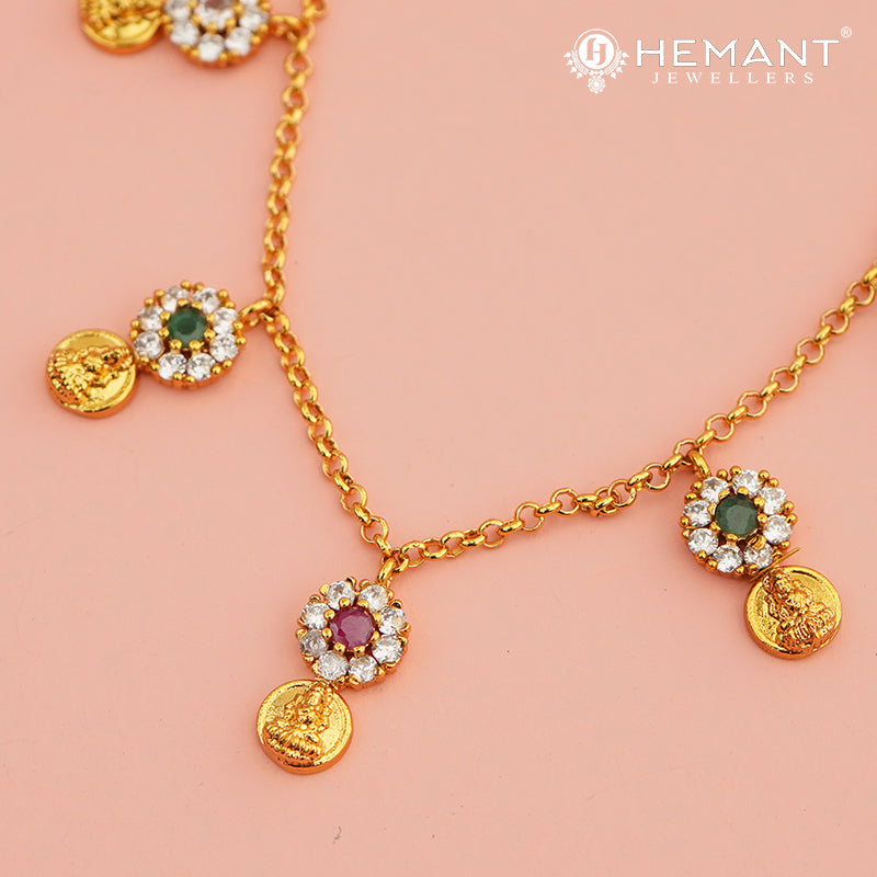 Antique Necklace Set with Earrings - 5453-54 