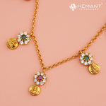 Antique Necklace Set with Earrings - 5453-54 