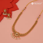 Antique Necklace Set with Earrings - 5455-57 