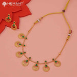 Antique Necklace Set with Earrings - 5461-64 