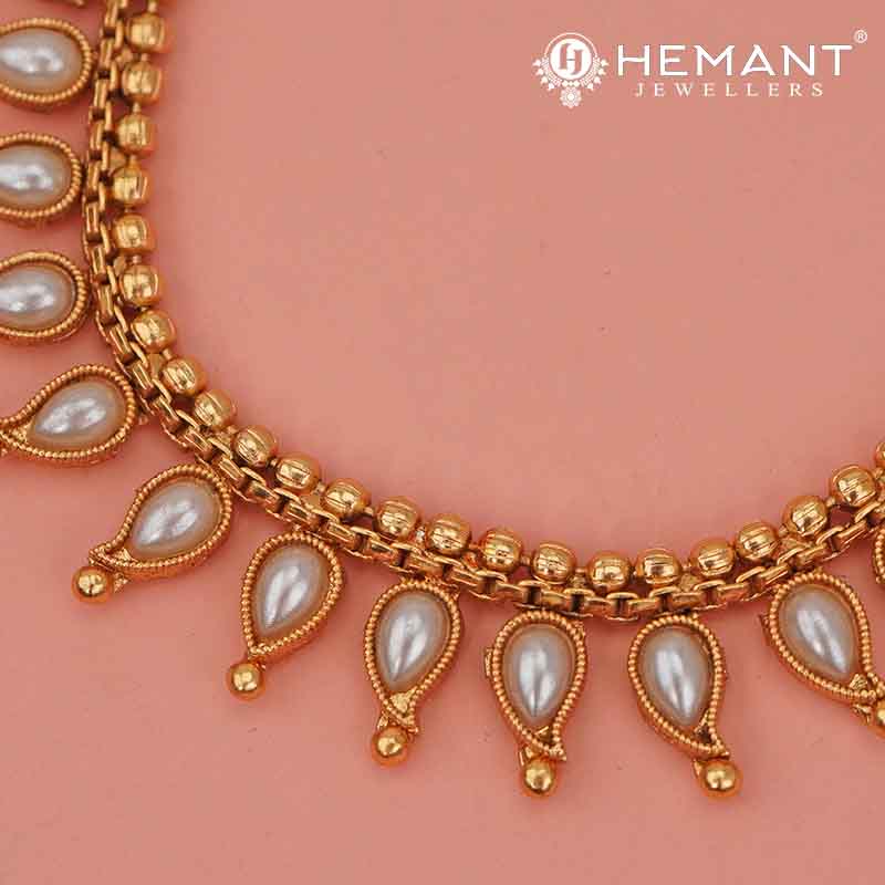 Antique Necklace Set with Earrings - 5468-74 