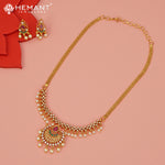 Antique Necklace Set with Earrings - 5418