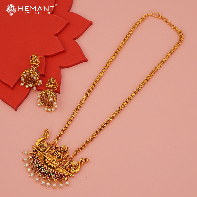 Antique Necklace Set with Earrings - 5403