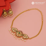 Antique Necklace Set with Earrings - 5452