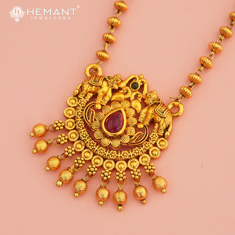 Antique Necklace Set with Earrings - 5441