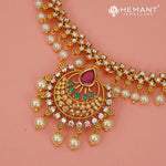 Antique Necklace Set with Earrings - 5418