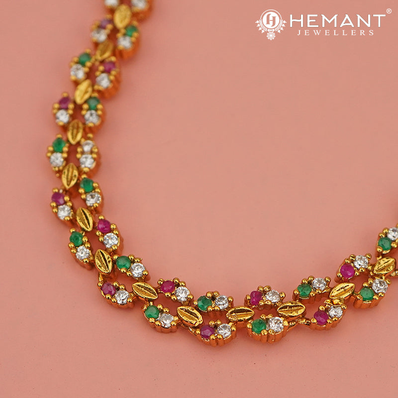 Antique Necklace Set with Earrings - 3967