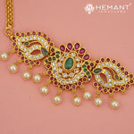 Antique Necklace Set with Earrings - 5452