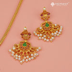 Antique Necklace Set with Earrings - 3944