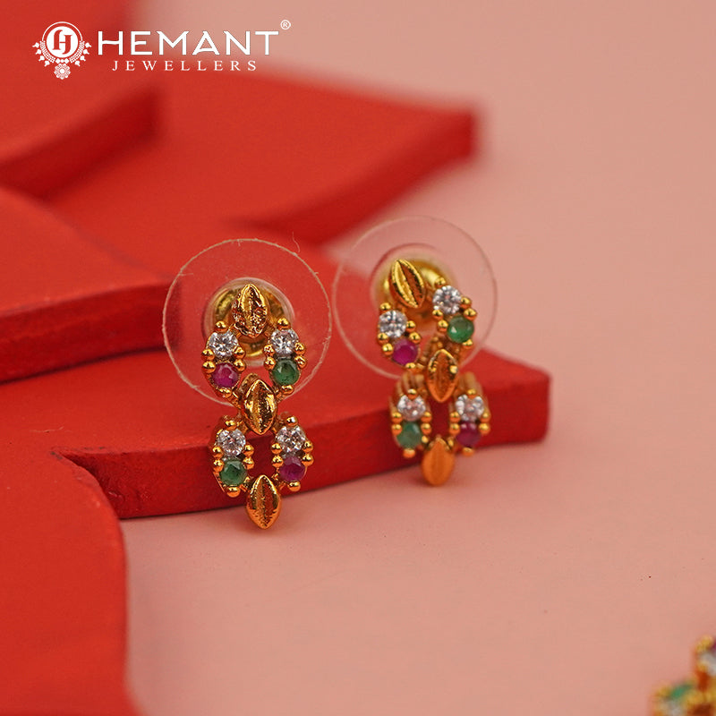 Antique Necklace Set with Earrings - 3967