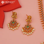 Antique Necklace Set with Earrings - 4550