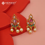 Antique Necklace Set with Earrings - 5418