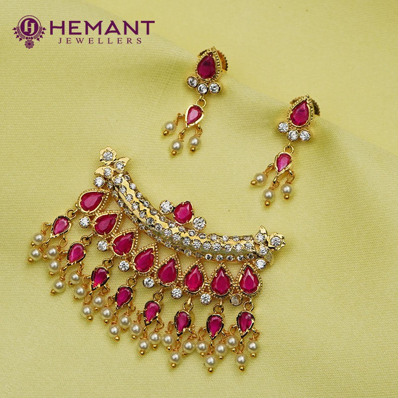 Exquisite Tanmani Pendant Set for Elegant Occasions