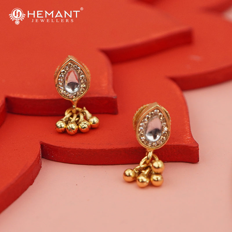 Invisible Necklace with teardrop-shaped pendant - 3996-4341 