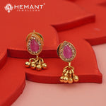 Invisible Necklace with teardrop-shaped pendant - 3996-4341 