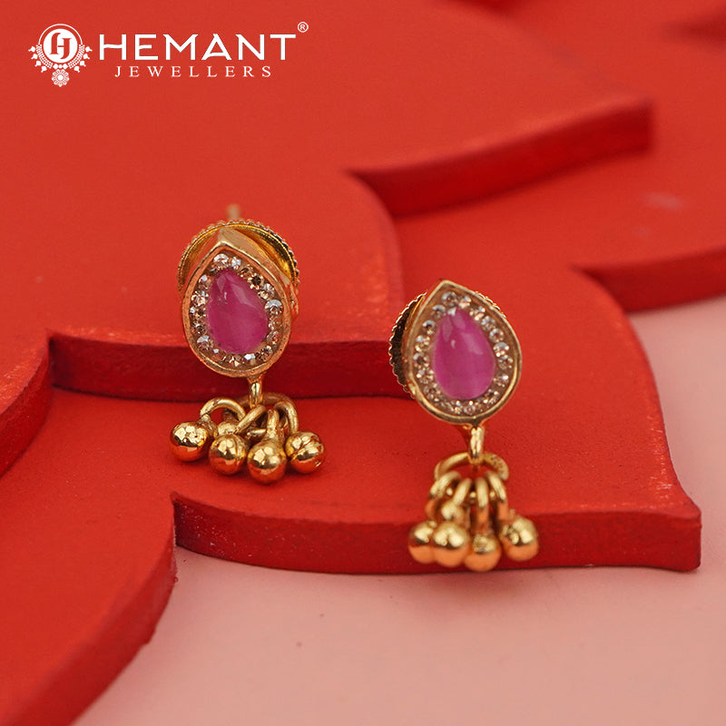 Invisible Necklace with teardrop-shaped pendant - 3996-4341 