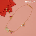 Invisible Necklace with teardrop-shaped pendant - 4342-5401 