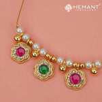 Invisible Necklace with teardrop-shaped pendant - 4342-5401 