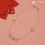 Invisible Necklace with teardrop-shaped pendant - 4342-5401 