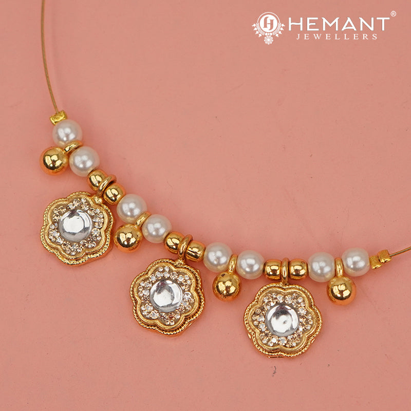 Invisible Necklace with teardrop-shaped pendant - 4342-5401 