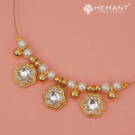 Invisible Necklace with teardrop-shaped pendant - 4342-5401 