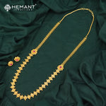 Kolhapuri Traditional Floral Long Set – Necklace with Ruby Accents - 5224