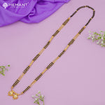 Maharashtrian Classic Multi Strands Black Beads Mangalsutra with Dual Vati Pendant - 5092