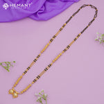Maharashtrian Classic Multi Strands Black Beads Mangalsutra with Dual Vati Pendant - 5098