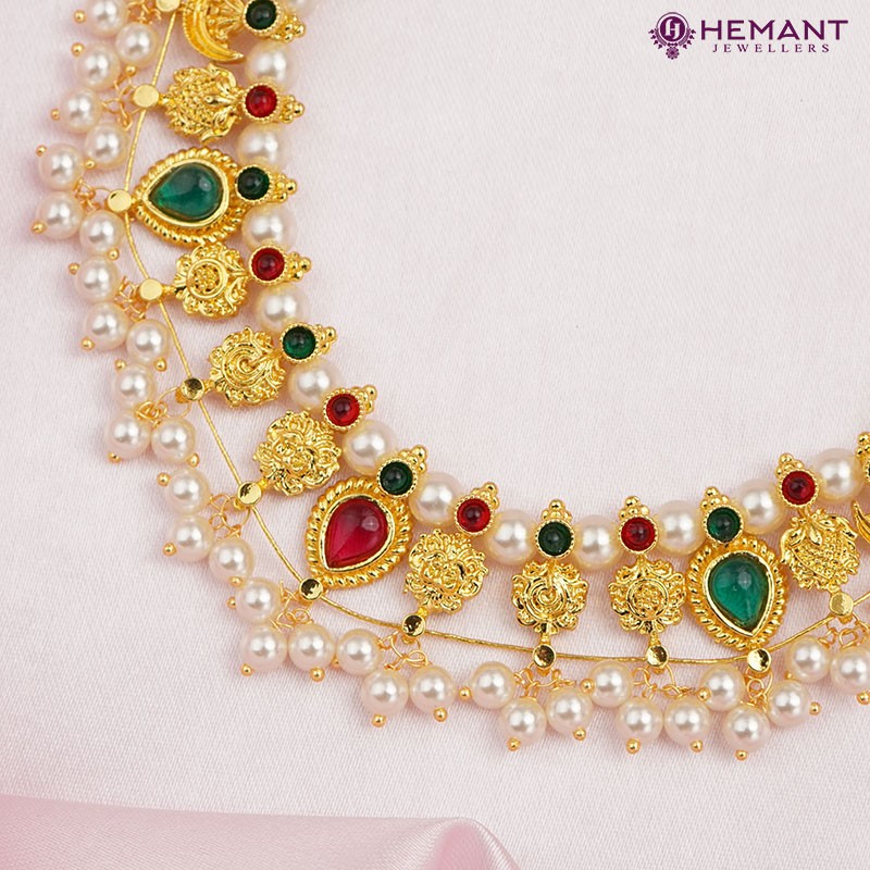 Bride Peshwai Jewellery Online Gold Plated Marathi Bridal (Dulhan