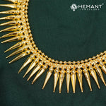 Maharashtrian Long Necklace Set with Earrings - 5223