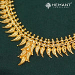 Traditional Kolhapuri Patti Haar Long Necklace Set with Matching Drop Earrings - 5116