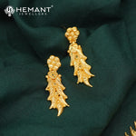Traditional Kolhapuri Patti Haar Long Necklace Set with Matching Drop Earrings - 5116