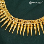 Traditional Kolhapuri Tode Spike Necklace Set - Maharashtrian Jewellery - 5118
