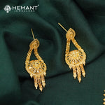 Traditional Maharashtrian Floral Choker Necklace Set | Kolhapuri Temple Jewellery - 5330