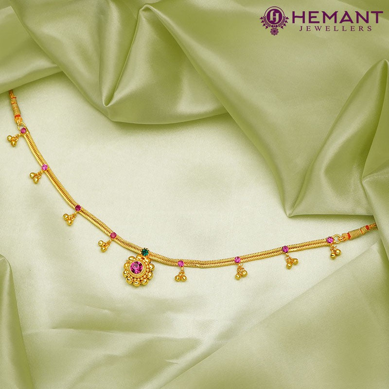 Traditional Maharashtrian Kolhapuri Choker Saj Ghas