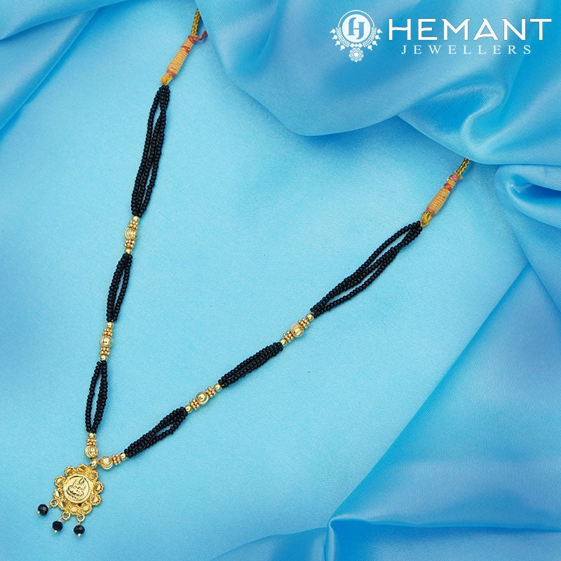 Traditional Maharashtrian Kolhapuri Mangalsutra 6 Vertical Laxmi Veni